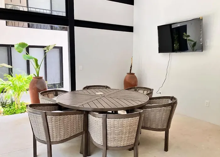 Near Ximbal 6 Guest Pool Gym Wi-fi Apartment Tulum