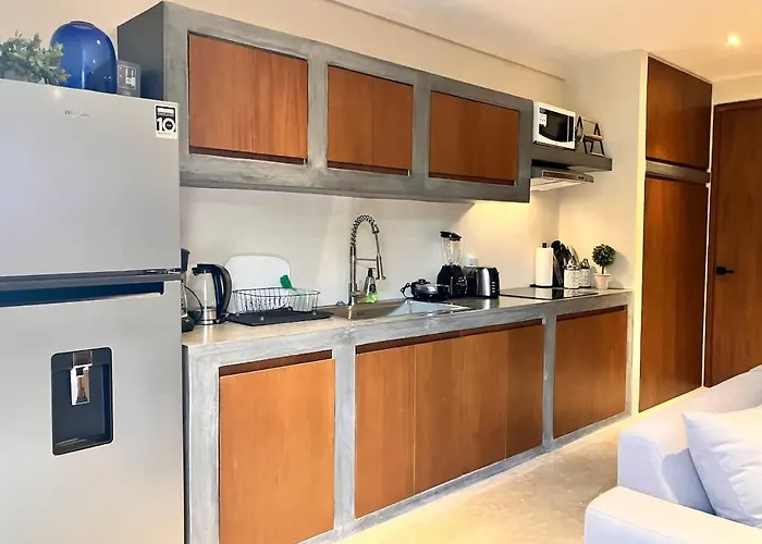 Near Ximbal 6 Guest Pool Gym Wi-fi Apartment Tulum