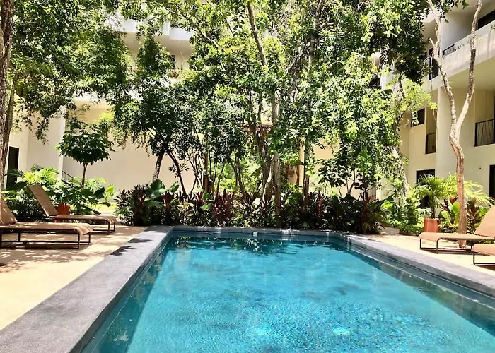 Near Ximbal 6 Guest Pool Gym Wi-fi * Tulum
